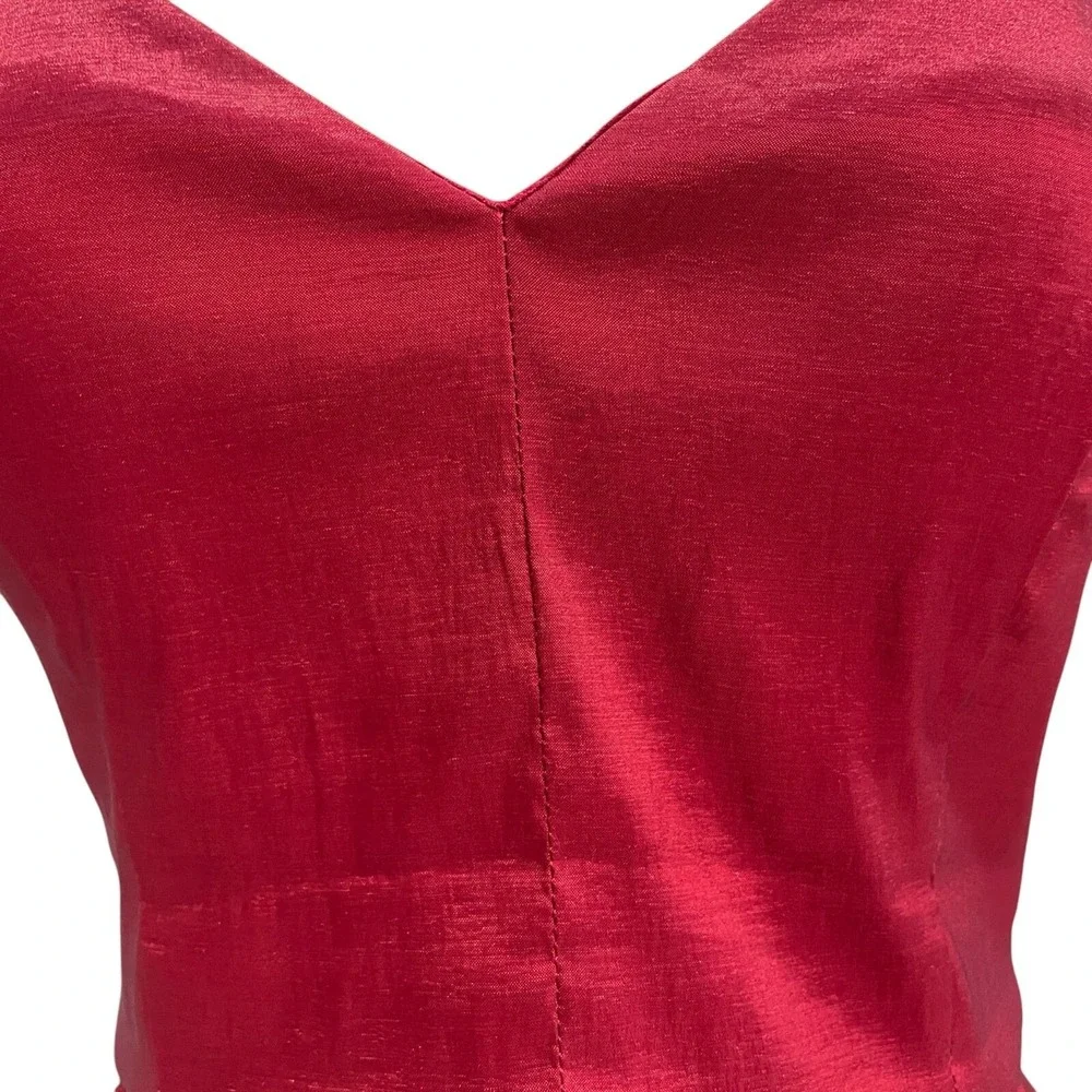 BDarlin Red High Low Formal Dress 11/12 Spaghetti Strap Prom Gown Y2K Trendy‎